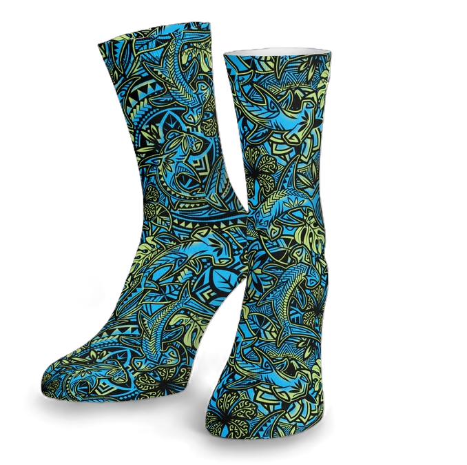 SpacefishArmyEco-friendlyHammerheadHibiscusDiveSocks
